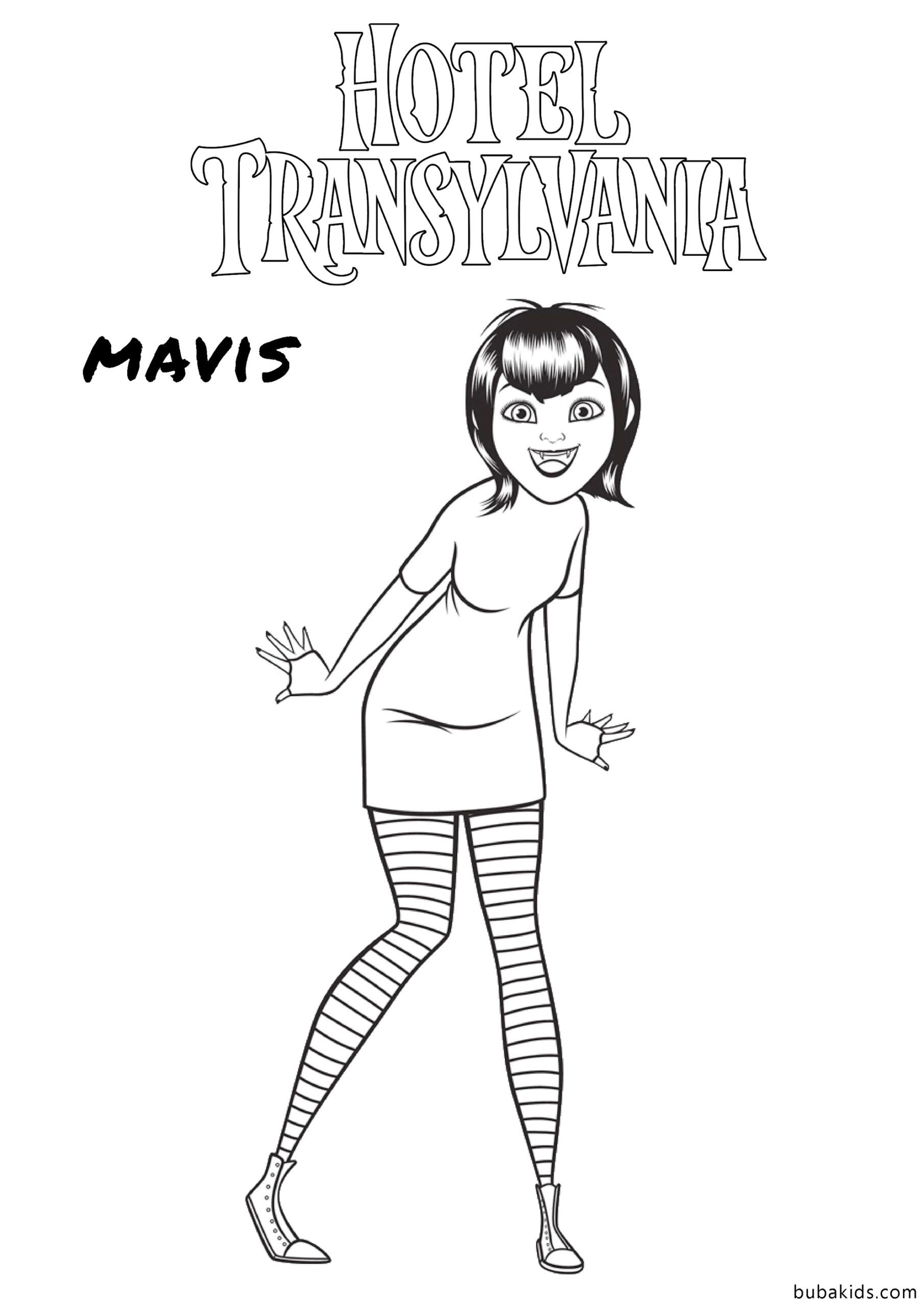Mavis Hotel Transylvania Transformania coloring page