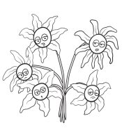 Wilted flowers coloring pages nature coloring pages