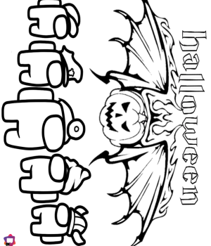 amoung us halloween coloring