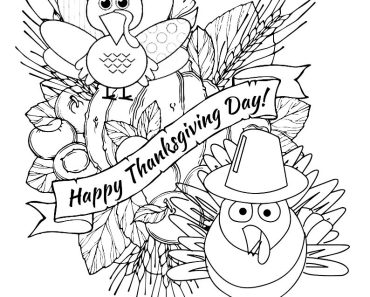 bubakids happy thanksgiving day coloring page