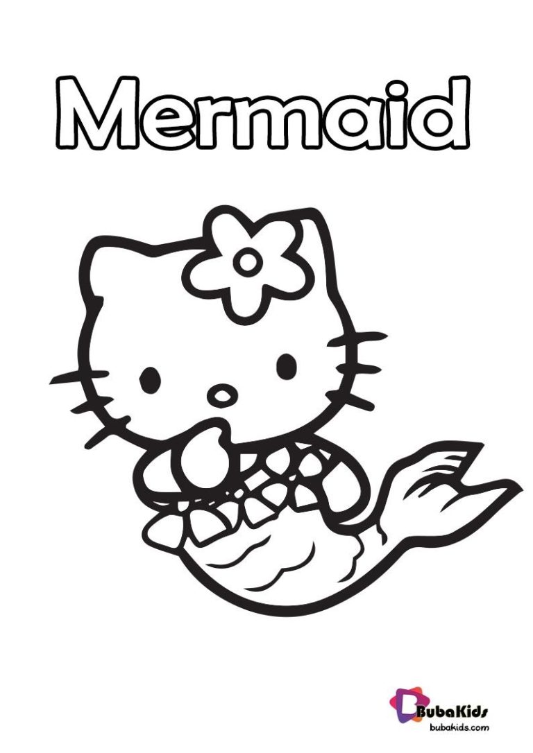 10 Mermaid Hello Kitty Coloring Pages for Imaginative Fun