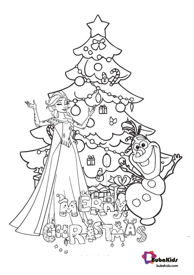 10 Elsa Christmas Coloring Pages for Winter Fun