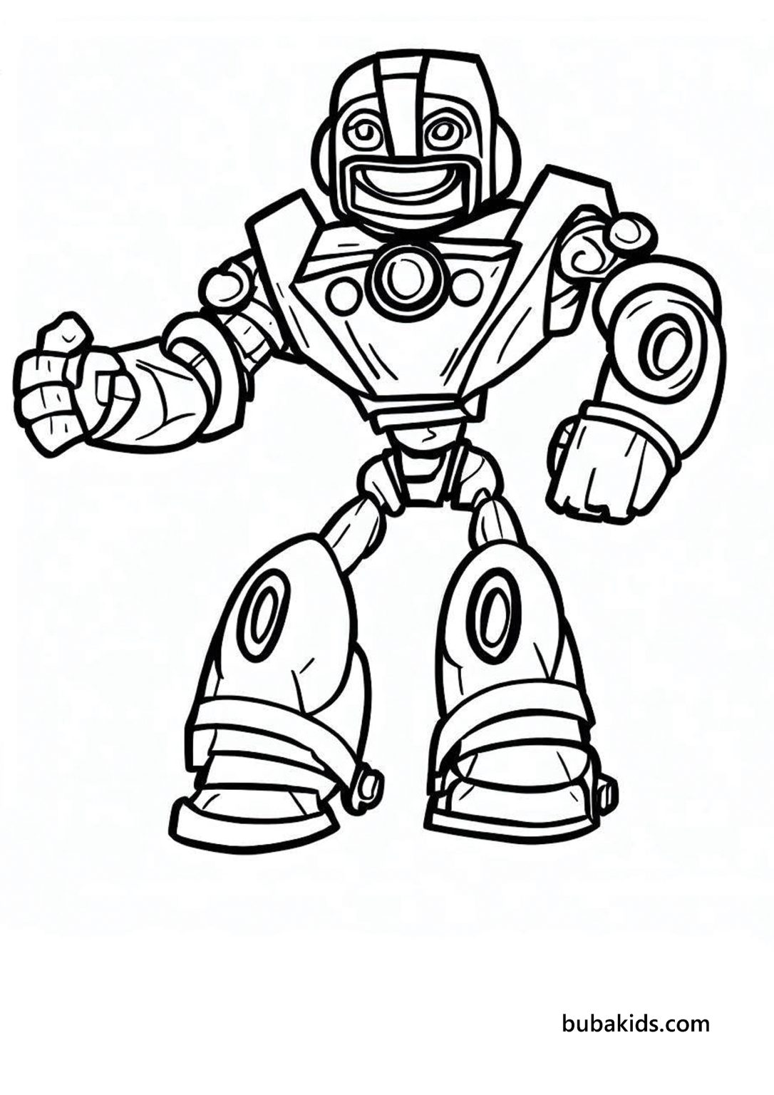 robot hero coloring pages | BubaKids.com